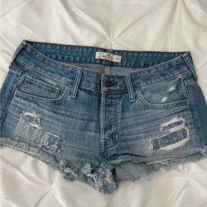 Hollister Women's Distressed Blue Jean Shorts